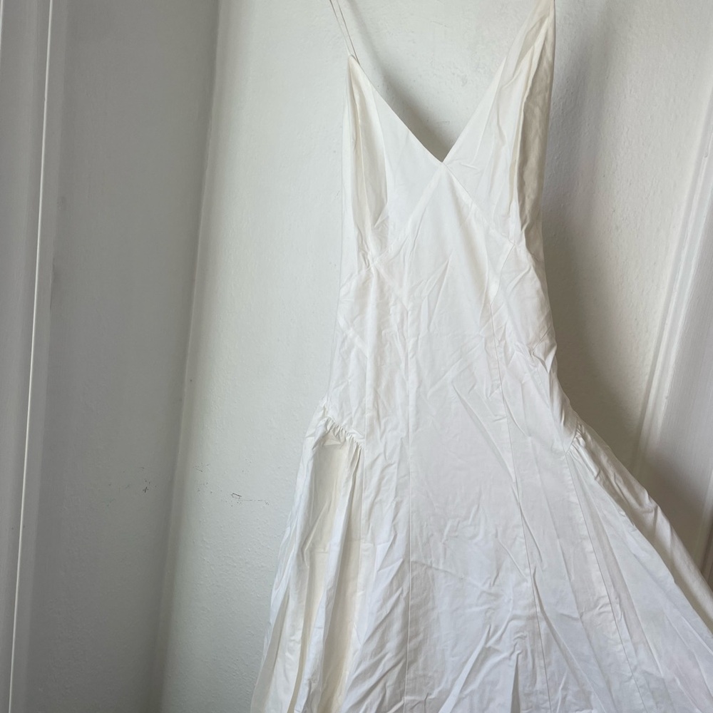 Frame Malibu Maxi White Slip Dress Medium